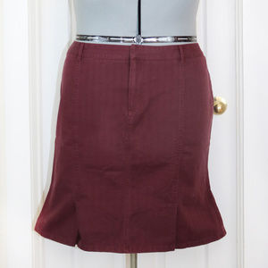 Venezia Burgundy Skirt